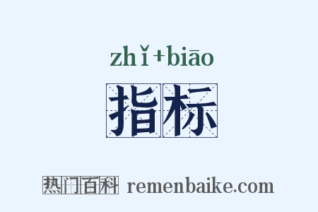 指标是什么意思的图片